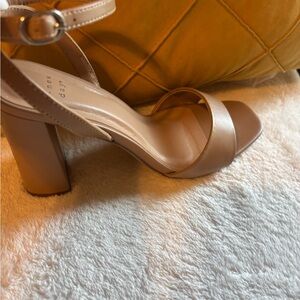 a new day Tan Block Heel Sandals
